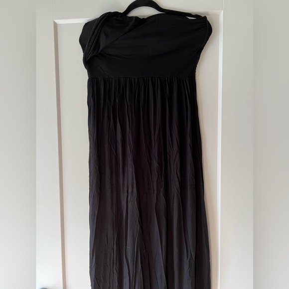 Strapless Black Maxi Dress - Picture 3 of 5